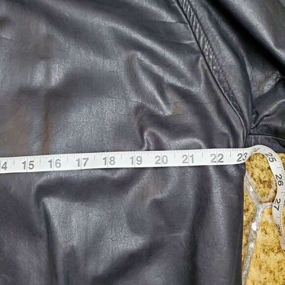 VTG Gino De Giorgio Black Leather Duster Jacket Oversize Fall Overcoat - Picture 9 of 12